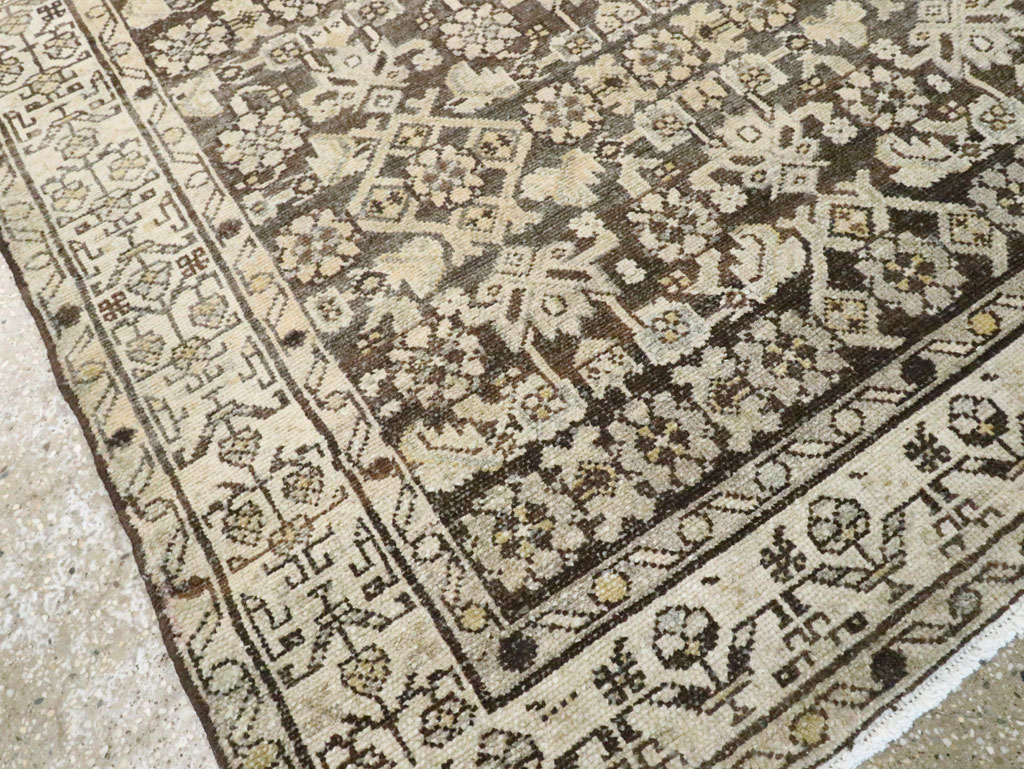 Vintage Persian Malayer Wide Gallery Runner, No.22036 - Gsblank