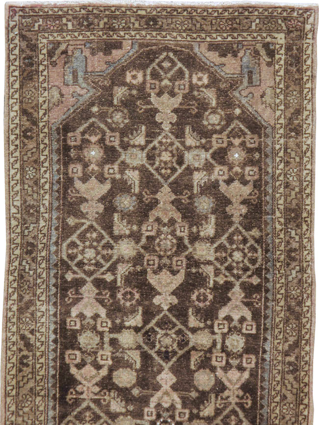 Vintage Persian Malayer Runner, No.22046 - Gsblank