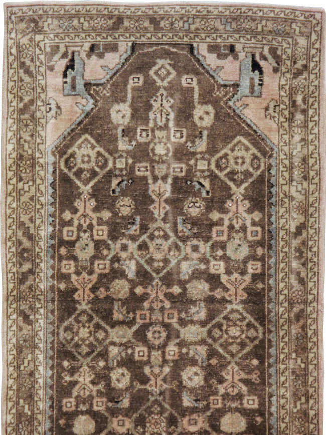 Vintage Persian Malayer Runner, No.22046 - Gsblank