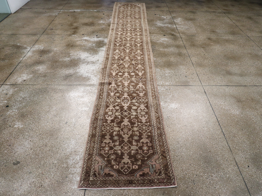 Vintage Persian Malayer Runner, No.22046 - Gsblank