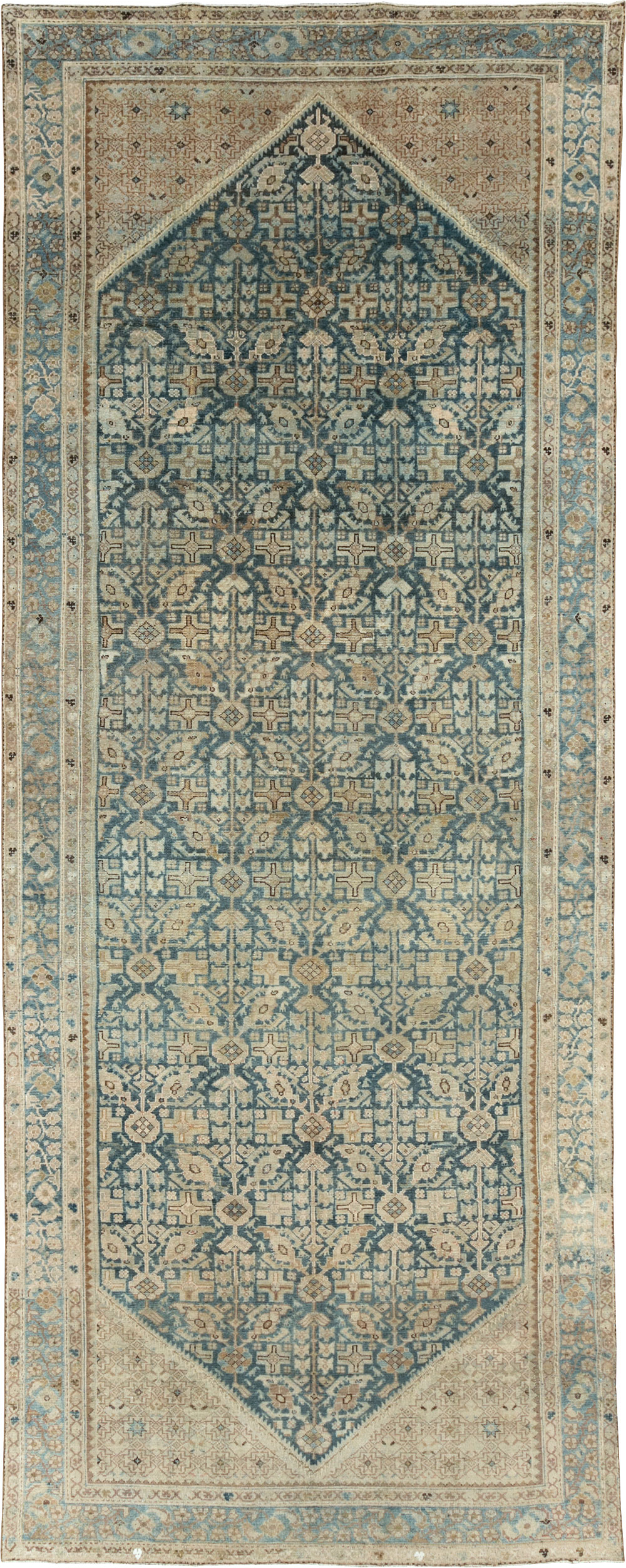 Vintage Persian Malayer Long Gallery Carpet, No.22047 - Gsblank