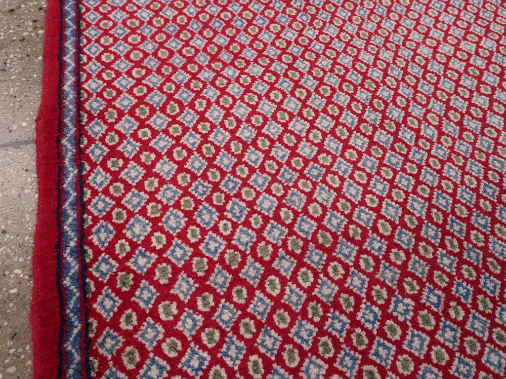 Vintage Persian Kashan Modernist Rug (Pair: 1 of 2), No.22048 - Gsblank