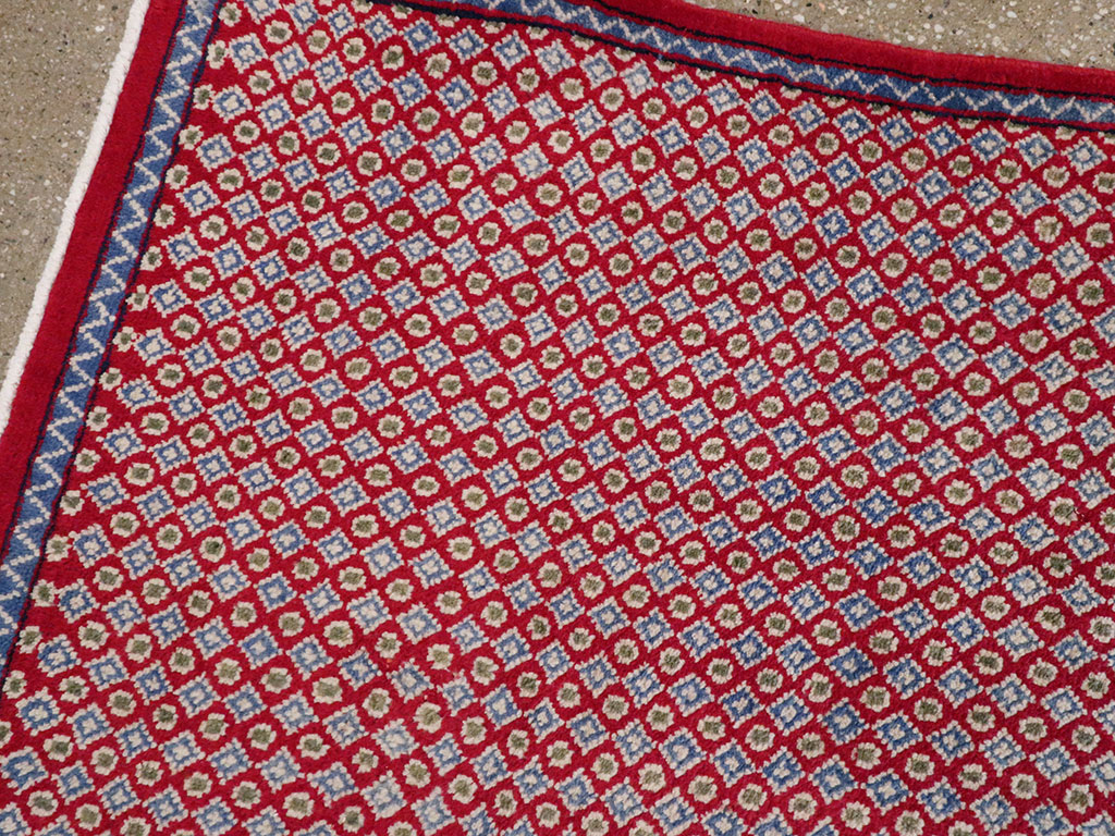 Vintage Persian Kashan Modernist Rug (Pair: 1 of 2), No.22048 - Gsblank