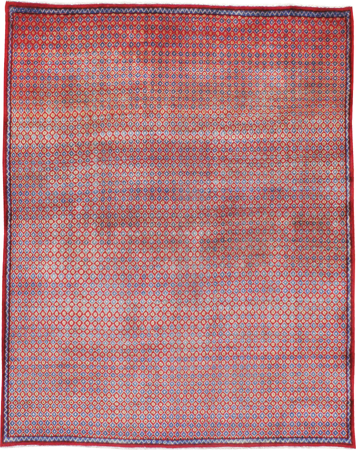 Vintage Persian Kashan Modernist Rug (Pair: 2 of 2), No.22049 - Gsblank