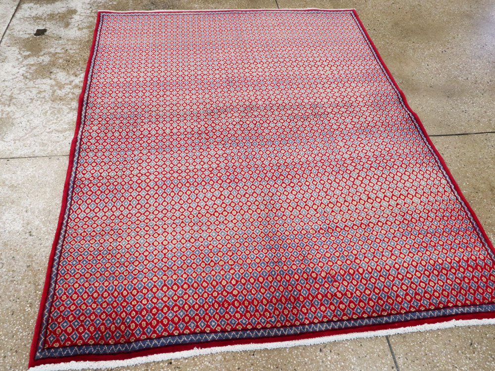 Vintage Persian Kashan Modernist Rug (Pair: 2 of 2), No.22049 - Gsblank