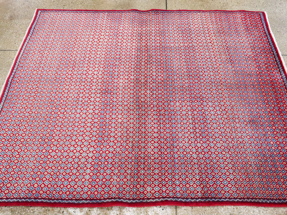 Vintage Persian Kashan Modernist Rug (Pair: 2 of 2), No.22049 - Gsblank