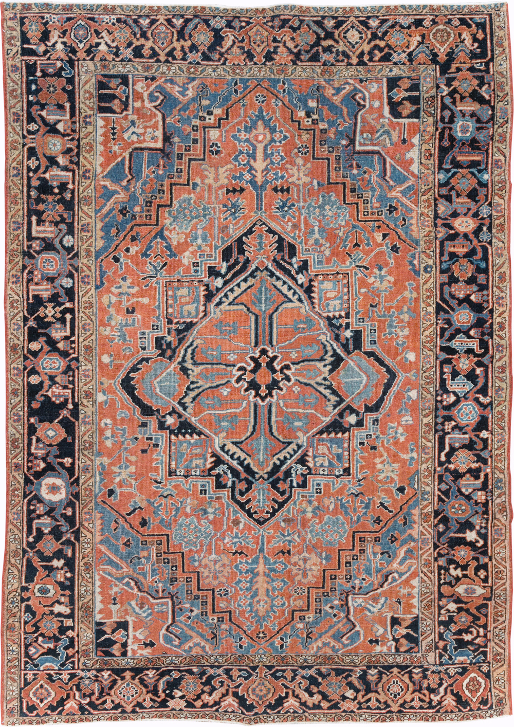 Antique Persian Heriz Carpet, No.22062 - Gsblank