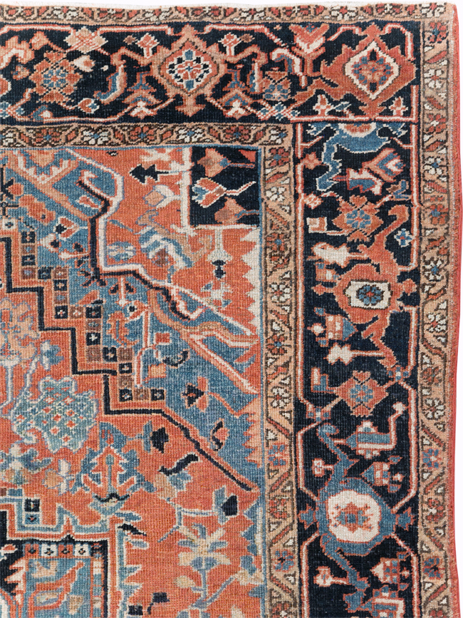 Antique Persian Heriz Carpet, No.22062 - Gsblank