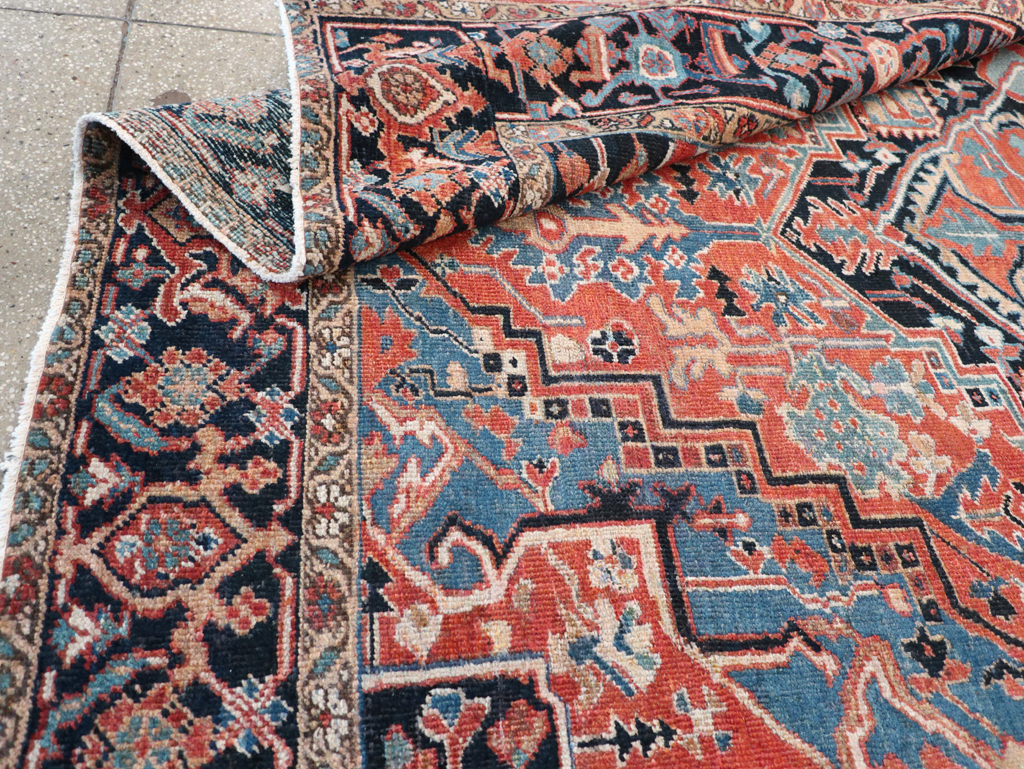 Antique Persian Heriz Carpet, No.22062 - Gsblank