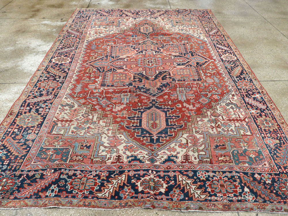 Vintage Persian Heriz Carpet, No.22066 - Gsblank