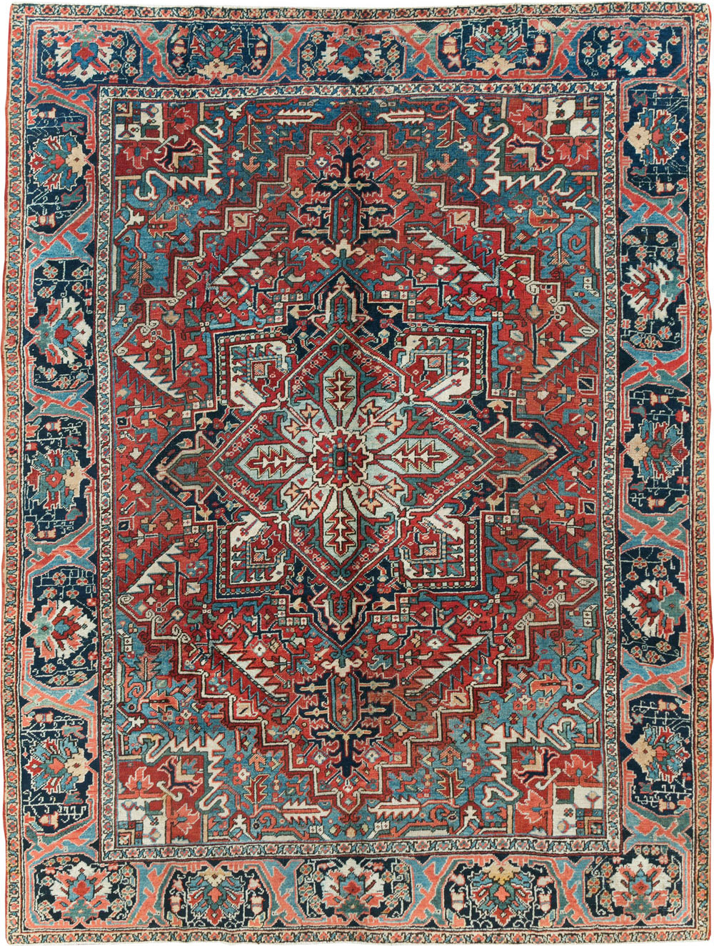 Antique Persian Heriz Carpet, No.22067 - Gsblank