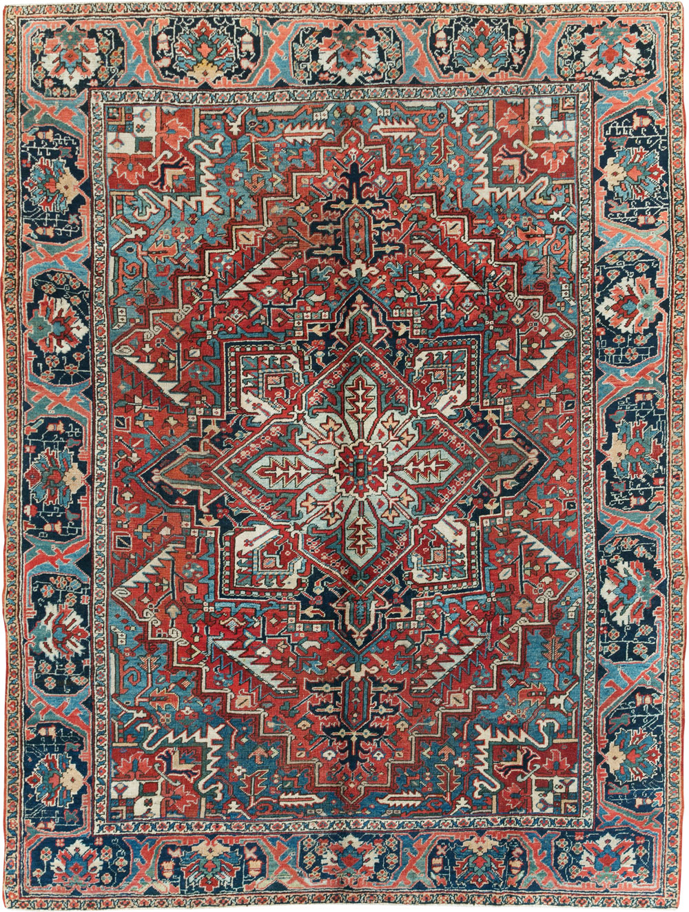Antique Persian Heriz Carpet, No.22067 - Gsblank
