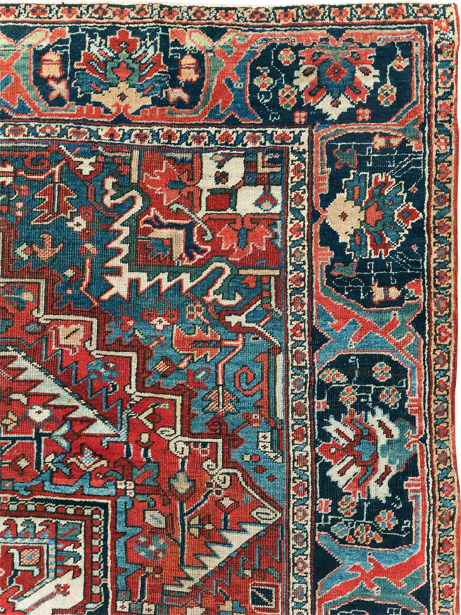 Antique Persian Heriz Carpet, No.22067 - Gsblank