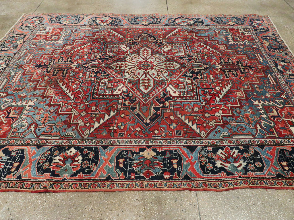 Antique Persian Heriz Carpet, No.22067 - Gsblank