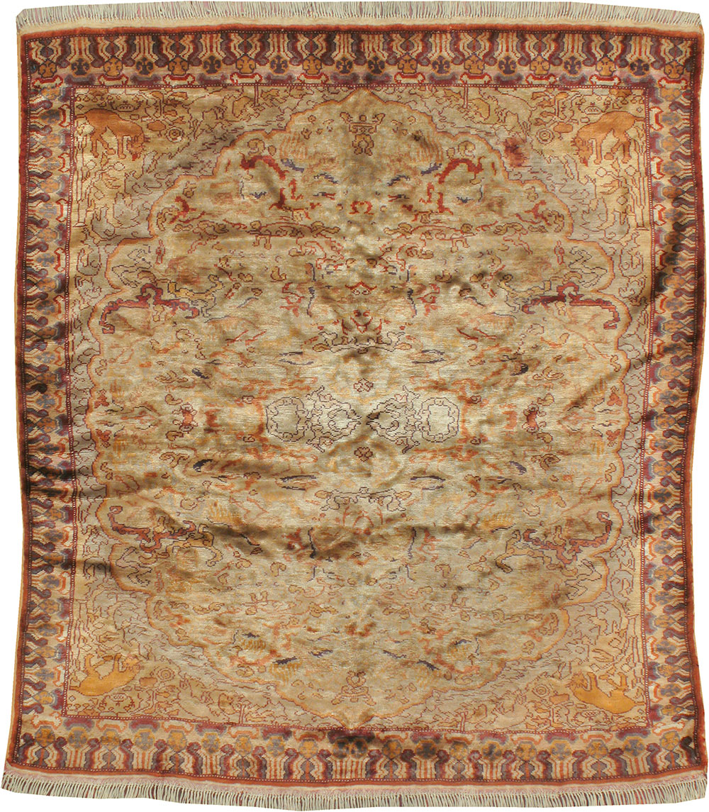 Vintage Turkish Kayseri Rug, No.22073 - Gsblank