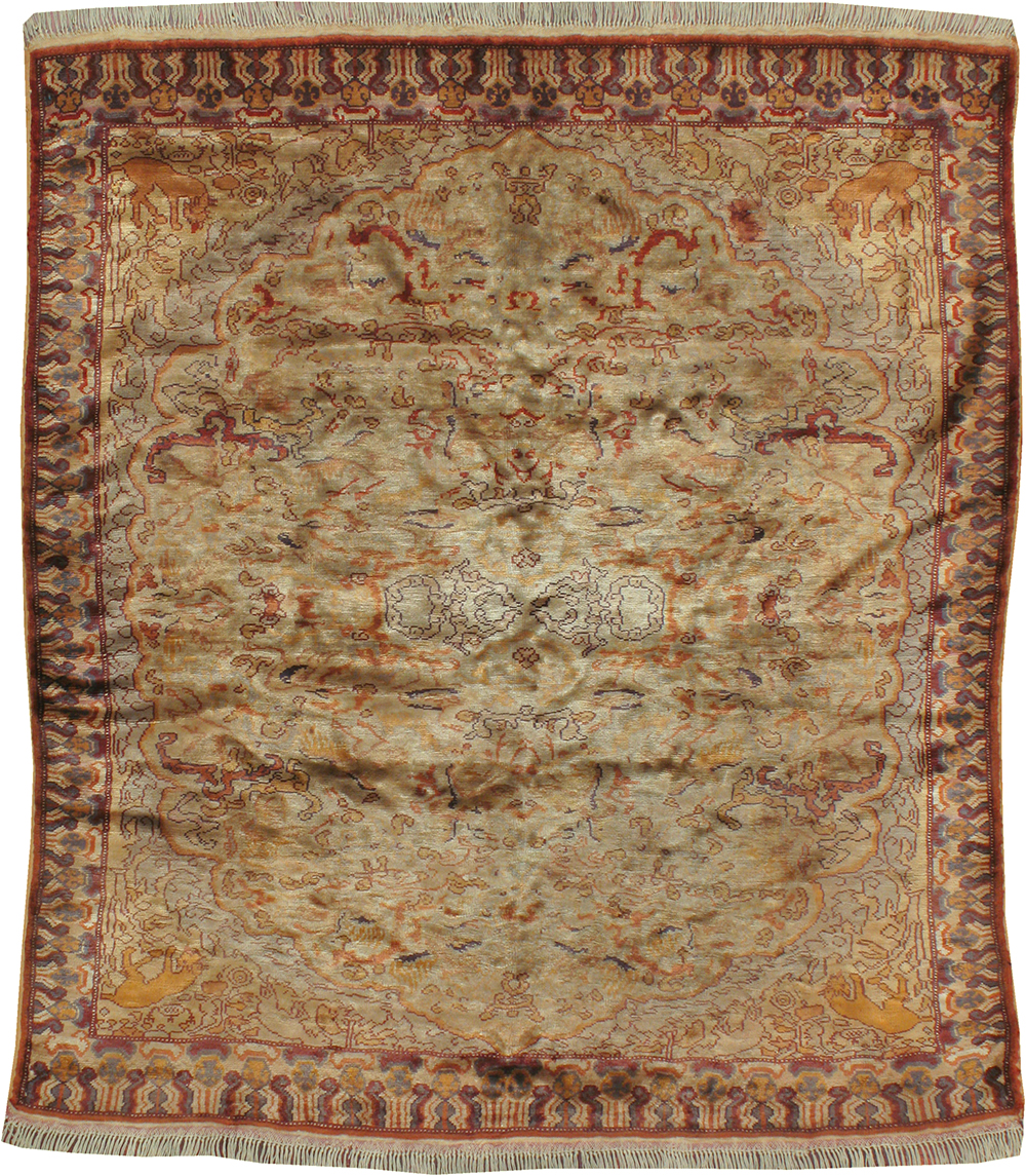 Vintage Turkish Kayseri Rug, No.22073 - Gsblank