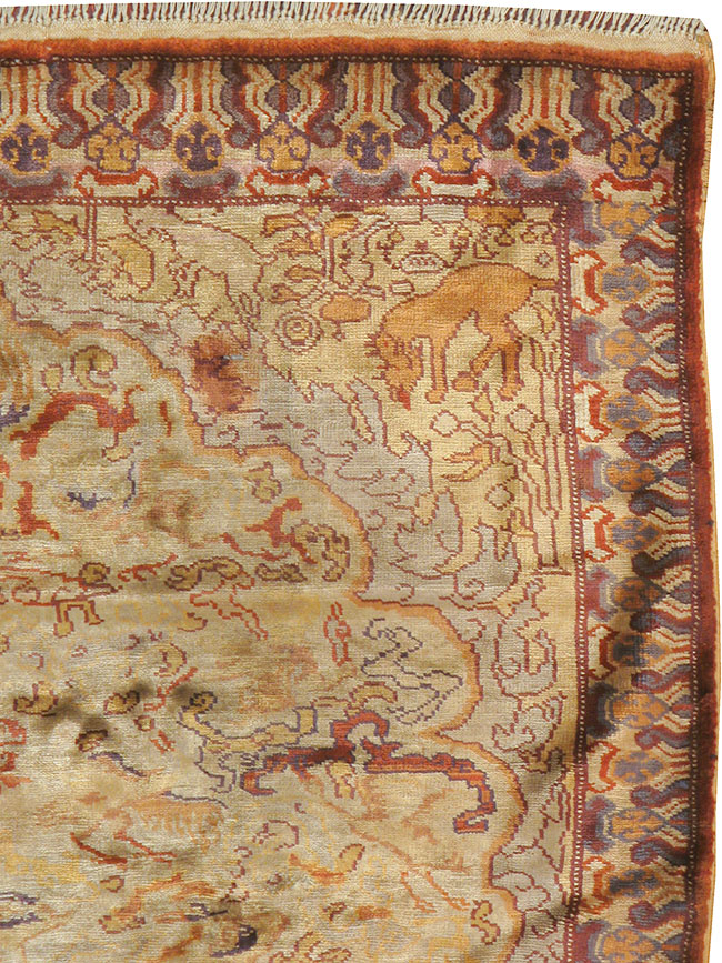 Vintage Turkish Kayseri Rug, No.22073 - Gsblank