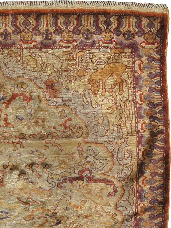 Vintage Turkish Kayseri Rug, No.22073 - Gsblank