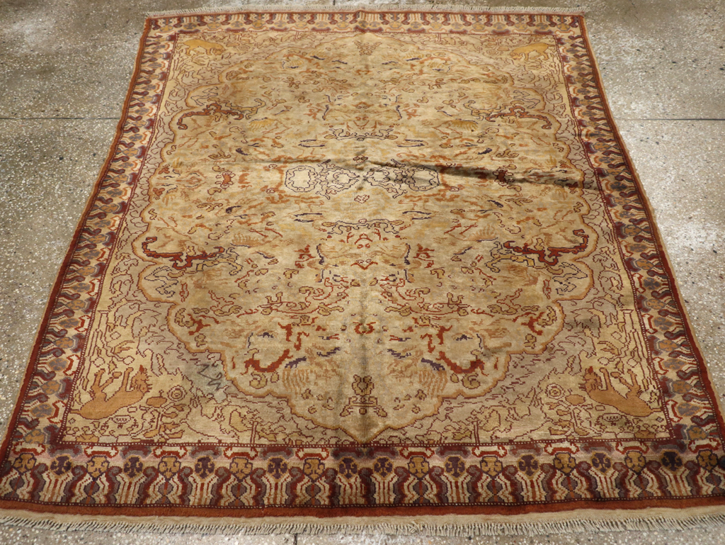 Vintage Turkish Kayseri Rug, No.22073 - Gsblank