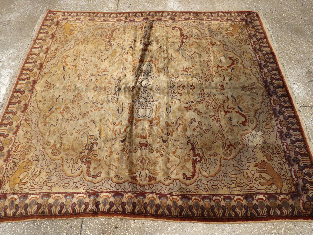 Vintage Turkish Kayseri Rug, No.22073 - Gsblank