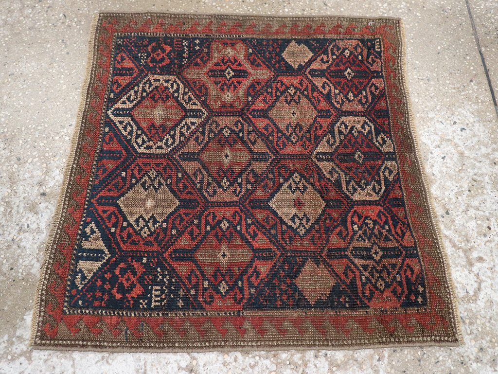 Antique Persian Baluch Throw Rug, No.22078 - Gsblank
