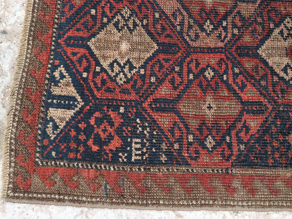 Antique Persian Baluch Throw Rug, No.22078 - Gsblank