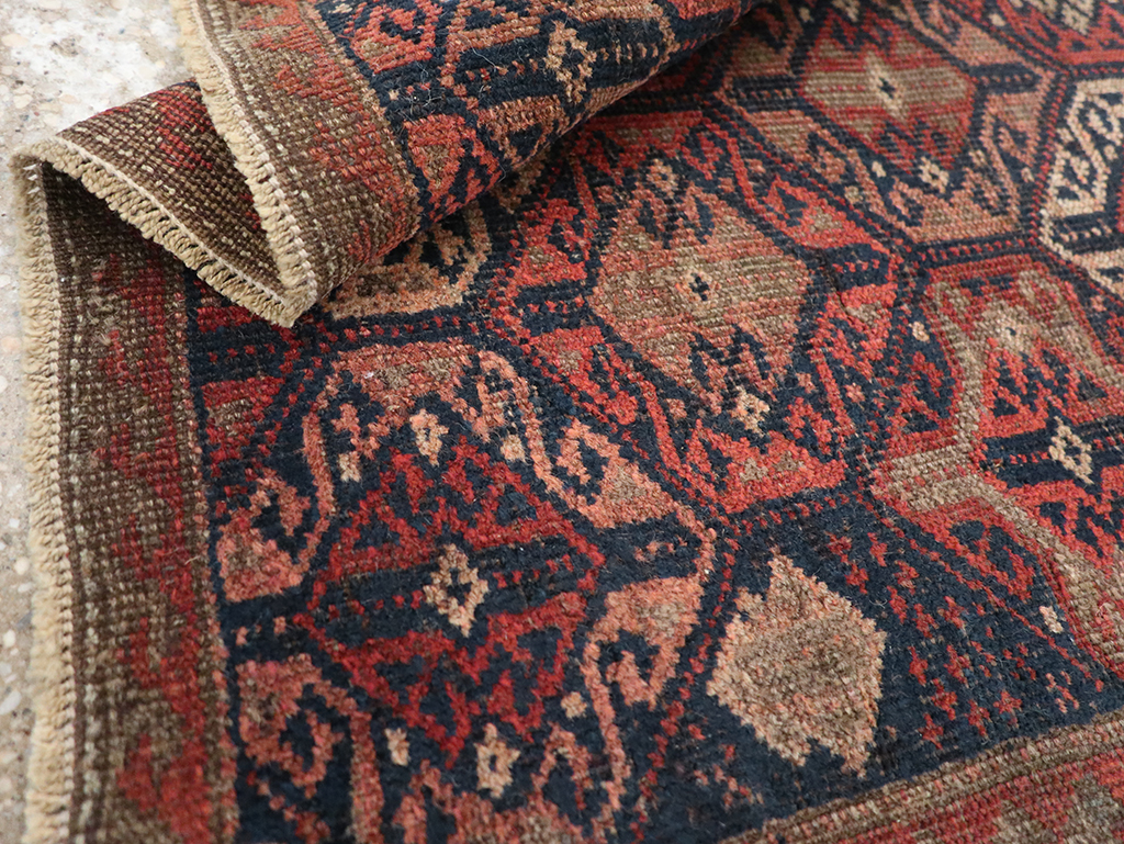 Antique Persian Baluch Throw Rug, No.22078 - Gsblank