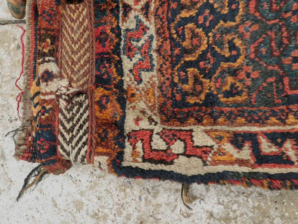Antique Persian Kurdish Bag Face Rug, No.22079 - Gsblank