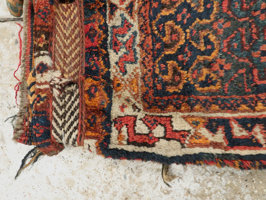 Antique Persian Kurdish Bag Face Rug, No.22079 - Gsblank