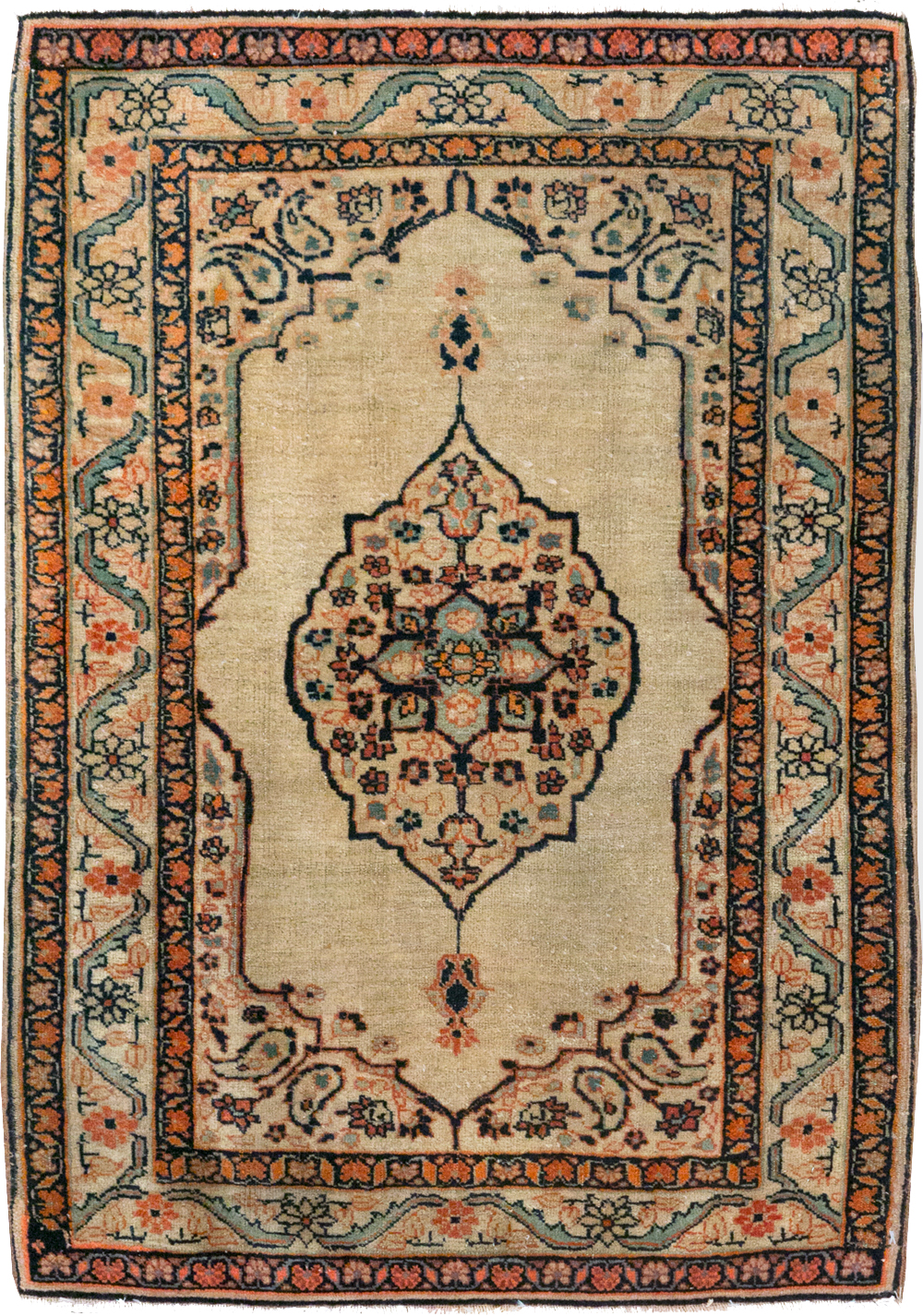 Antique Persian Tabriz Hagi Jalili Rug, No.22081 - Gsblank