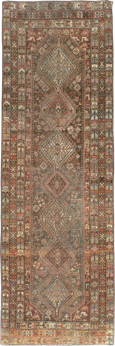 Vintage Persian Shiraz Runner, No.22093 - Gsblank