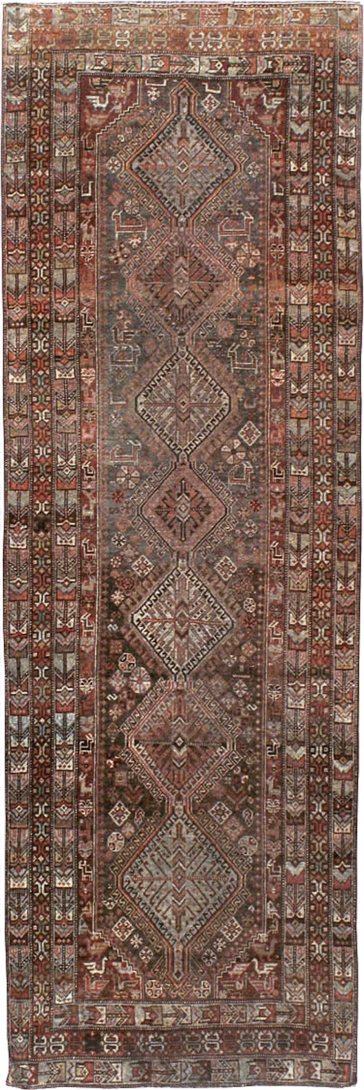 Vintage Persian Shiraz Runner, No.22093 - Gsblank