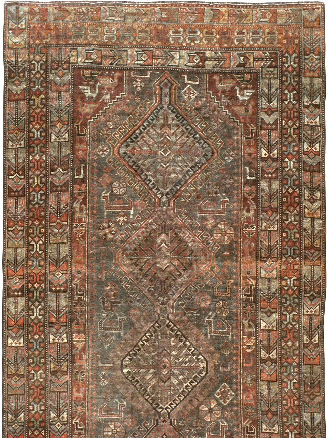 Vintage Persian Shiraz Runner, No.22093 - Gsblank