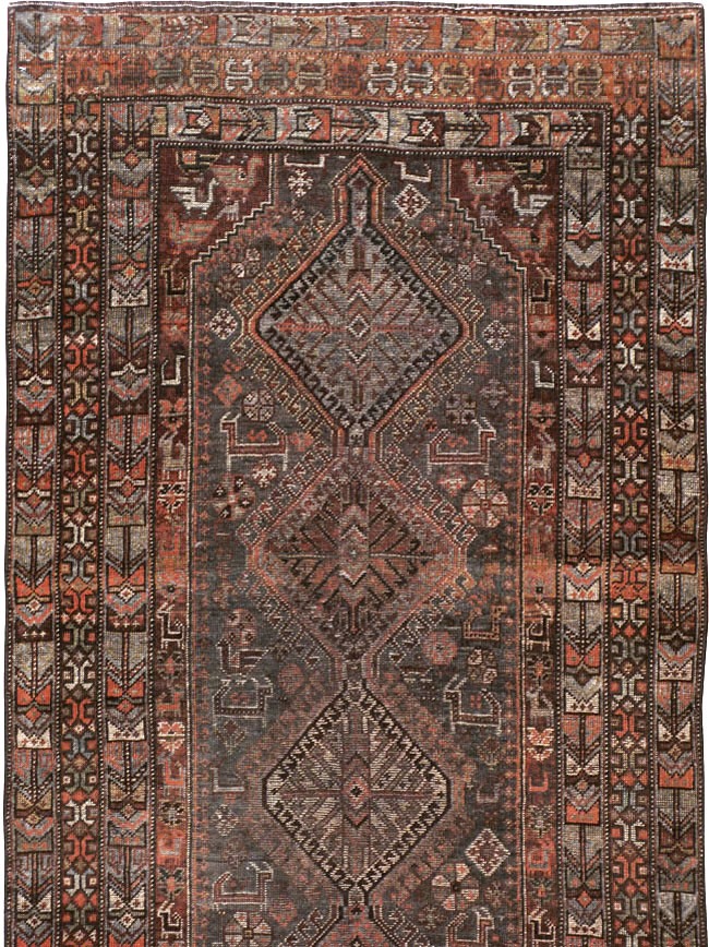 Vintage Persian Shiraz Runner, No.22093 - Gsblank