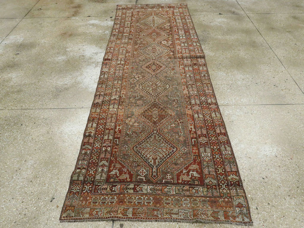 Vintage Persian Shiraz Runner, No.22093 - Gsblank