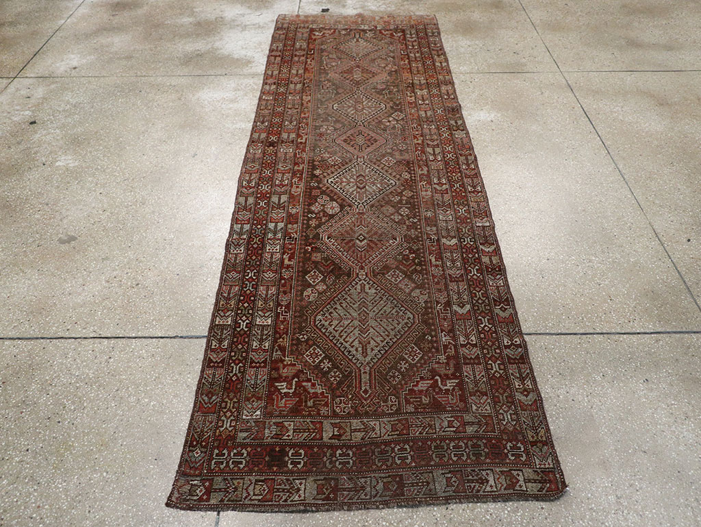 Vintage Persian Shiraz Runner, No.22093 - Gsblank