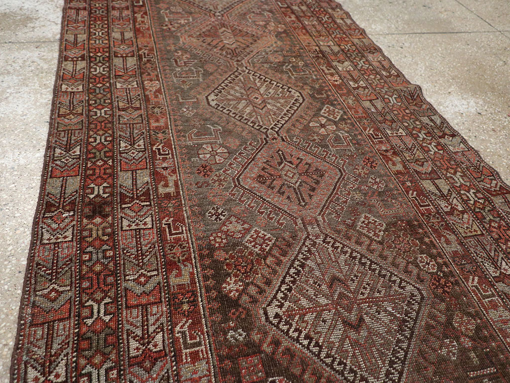 Vintage Persian Shiraz Runner, No.22093 - Gsblank