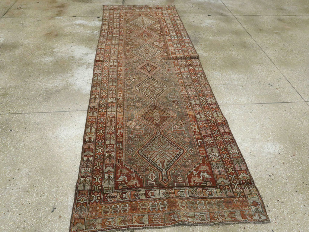 Vintage Persian Shiraz Runner, No.22093 - Gsblank