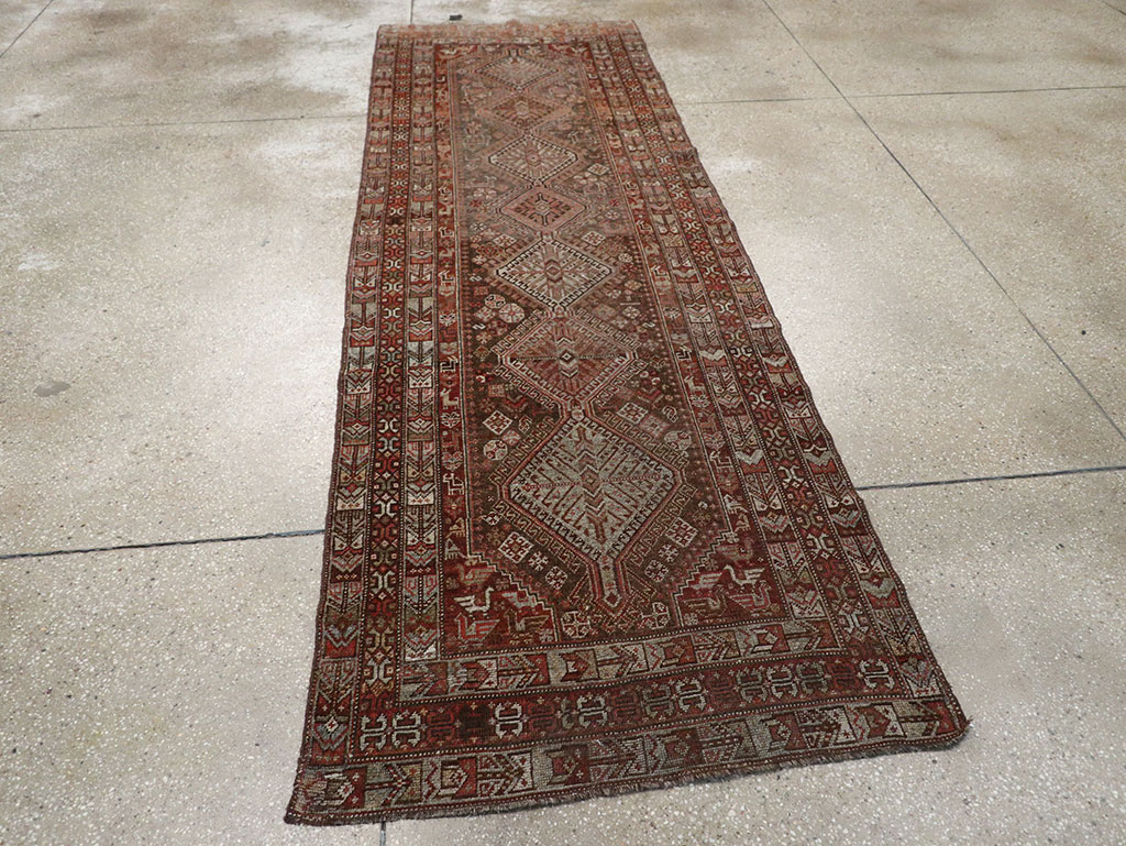 Vintage Persian Shiraz Runner, No.22093 - Gsblank