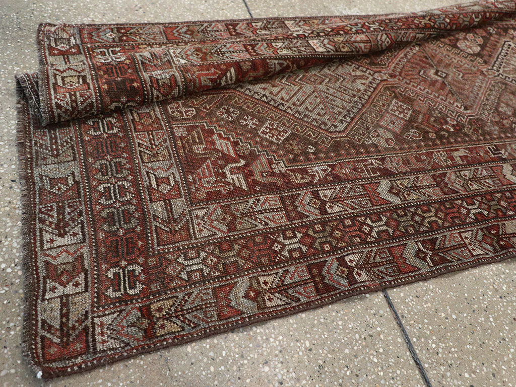 Vintage Persian Shiraz Runner, No.22093 - Gsblank