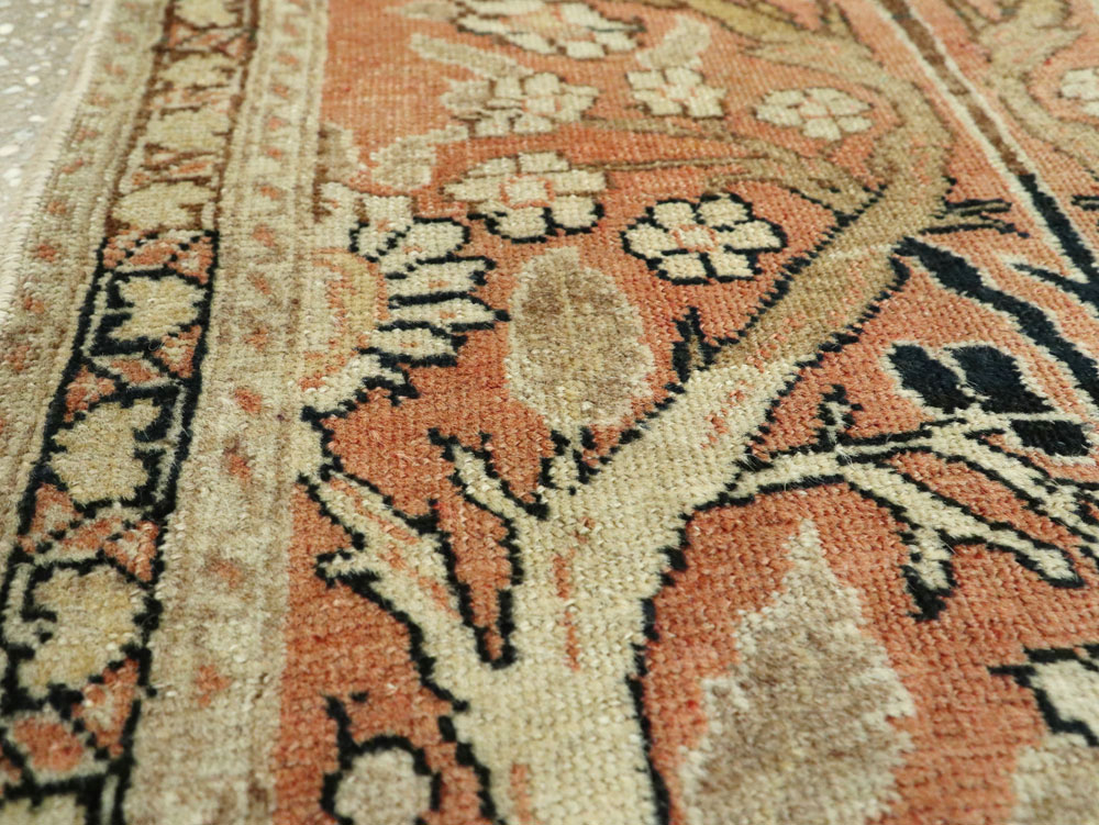 Antique Persian Tabriz Hagi Jalili Throw Rug, No.22096 - Gsblank