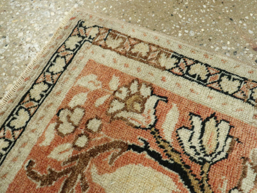 Antique Persian Tabriz Hagi Jalili Throw Rug, No.22096 - Gsblank