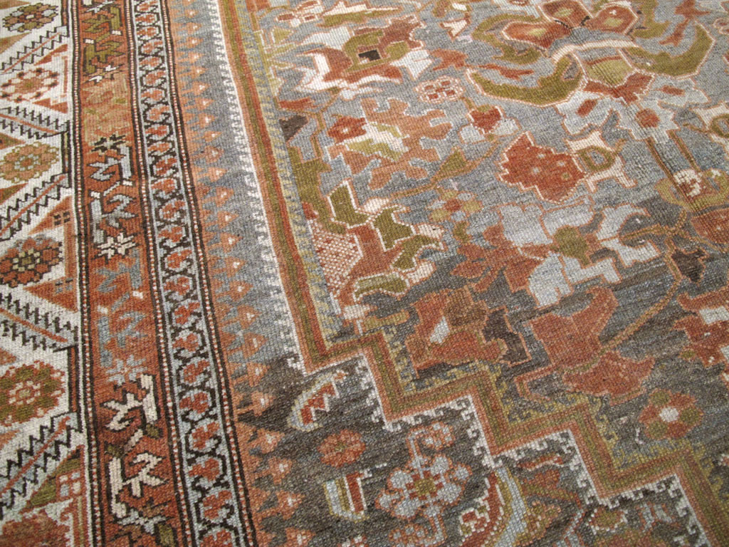 Antique Persian Bakhtiari Carpet, No.22138 - Gsblank
