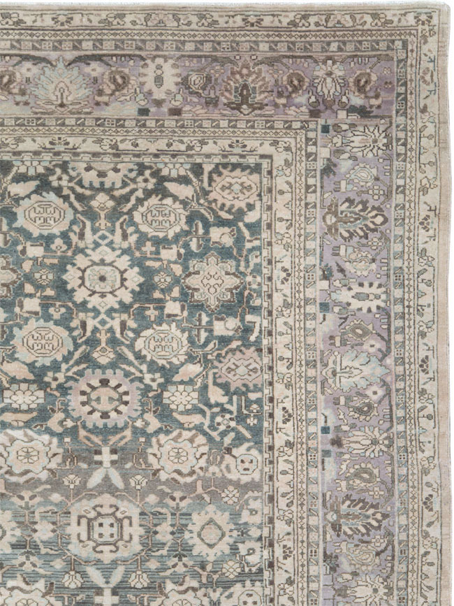 Vintage Persian Malayer Large Room Size Carpet, No.22145 - Gsblank