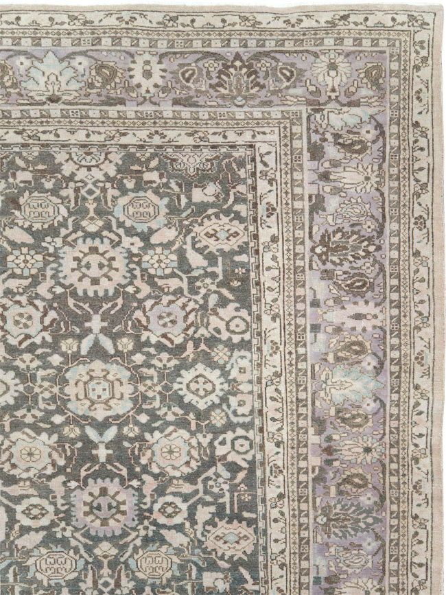 Vintage Persian Malayer Large Room Size Carpet, No.22145 - Gsblank