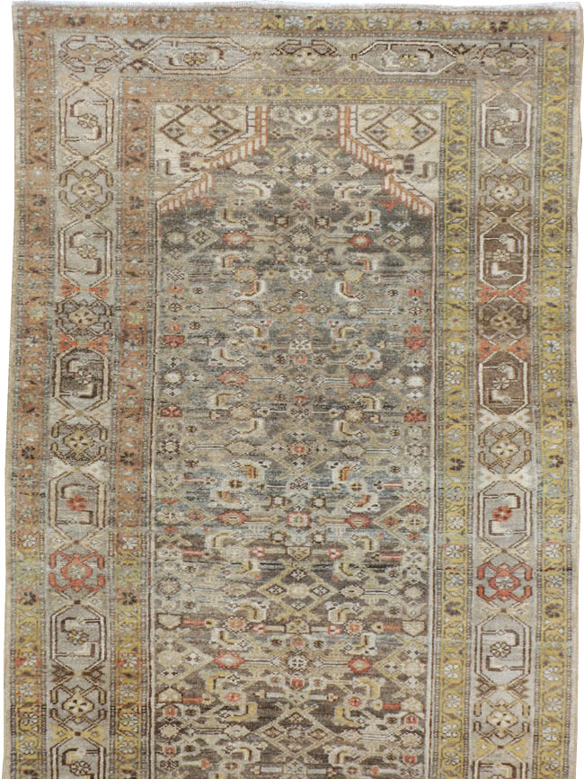 Vintage Persian Malayer Runner, No.22147 - Gsblank