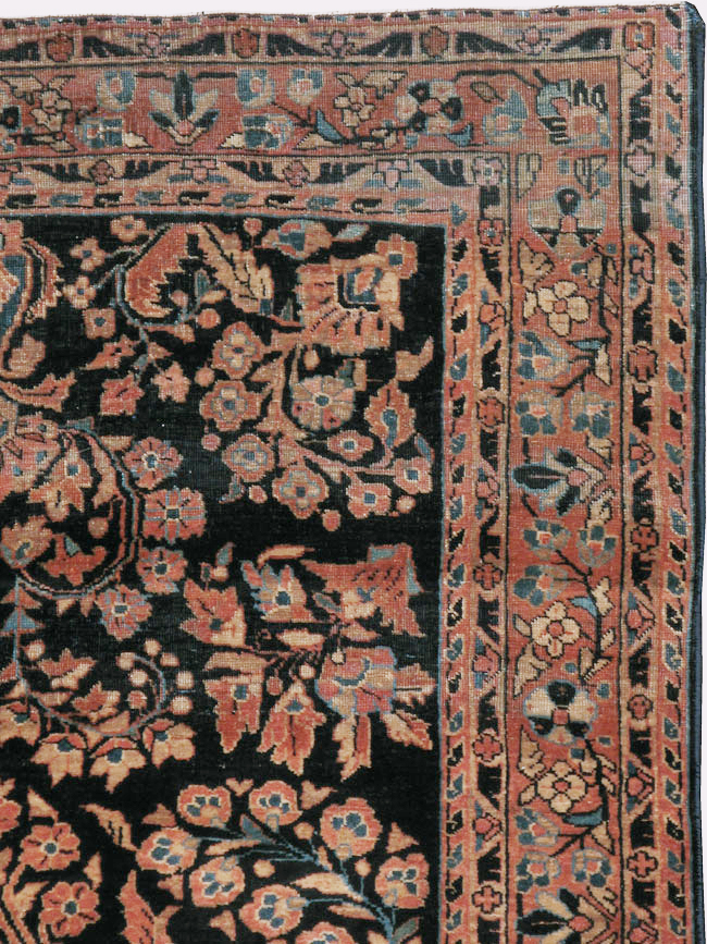 Vintage Persian Sarouk Rug, No.22161 - Gsblank