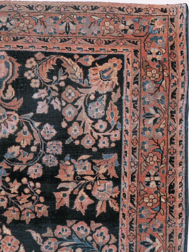 Vintage Persian Sarouk Rug, No.22161 - Gsblank