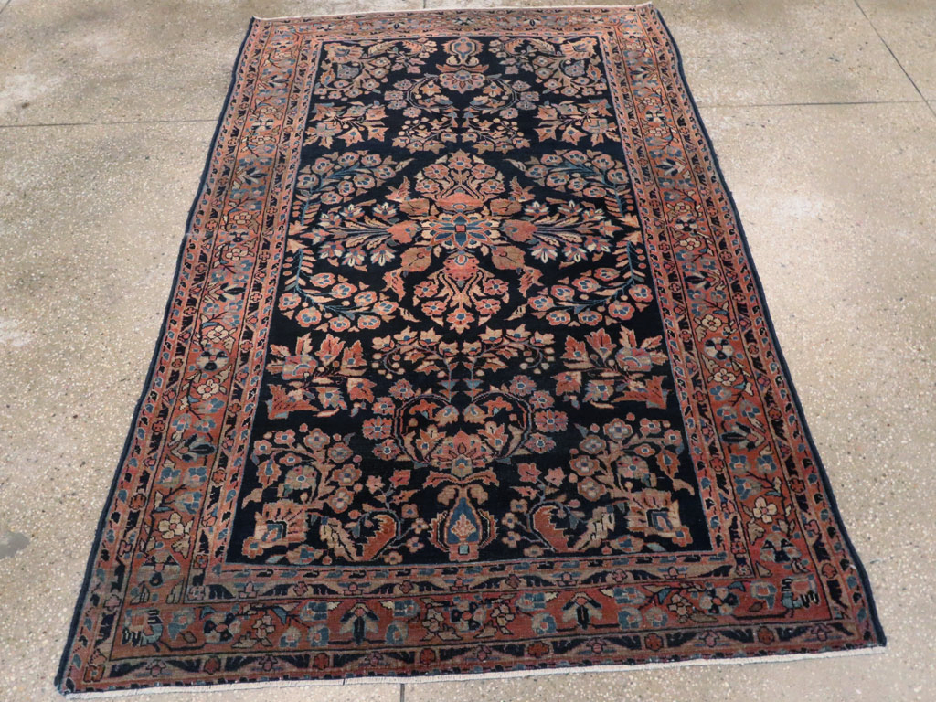 Vintage Persian Sarouk Rug, No.22161 - Gsblank