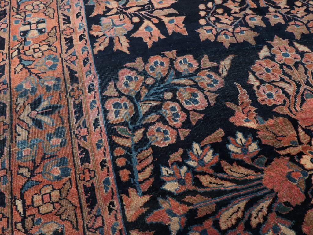 Vintage Persian Sarouk Rug, No.22161 - Gsblank